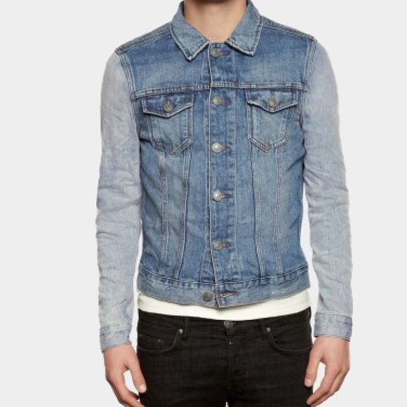 AllSaints Aya Ombe Japanese Denim JacketIndigo L
